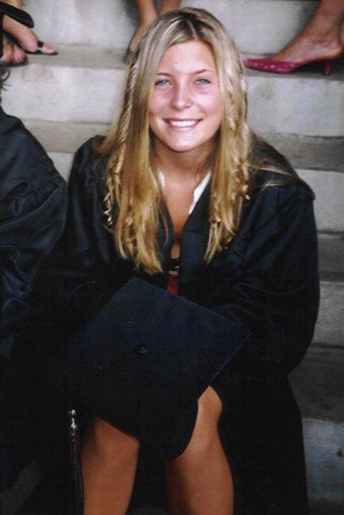 Female model photo shoot of Candra Bradley in High School Graduation 2004