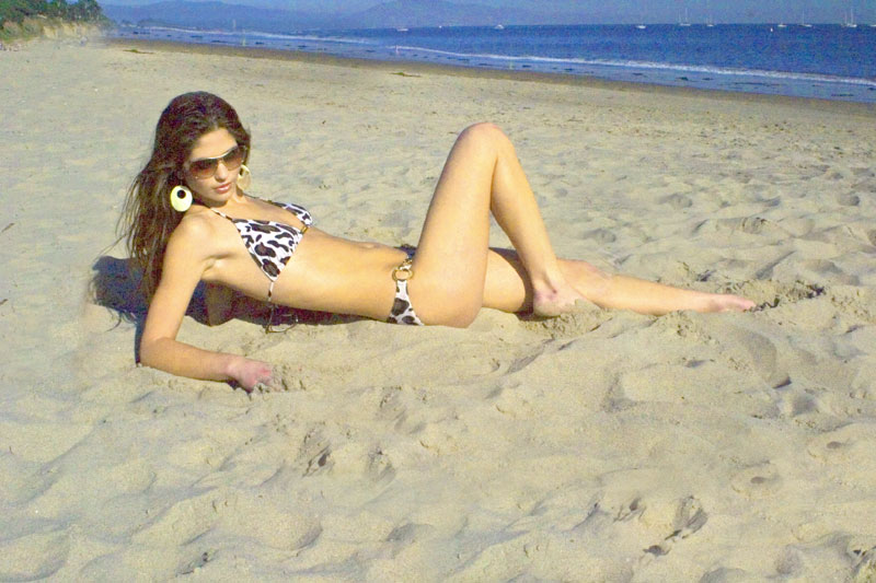 Female model photo shoot of James Mackenzie in Santa Barbara East Beach