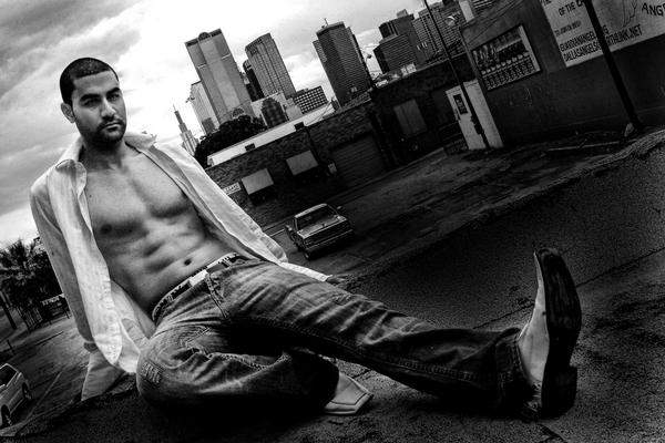 Male model photo shoot of Ramy Ali in Deep Ellum rooftop