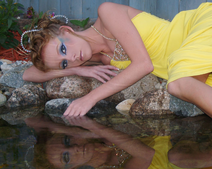 Female model photo shoot of Chealsie Ann in Pond side, makeup by Makeup by Sally