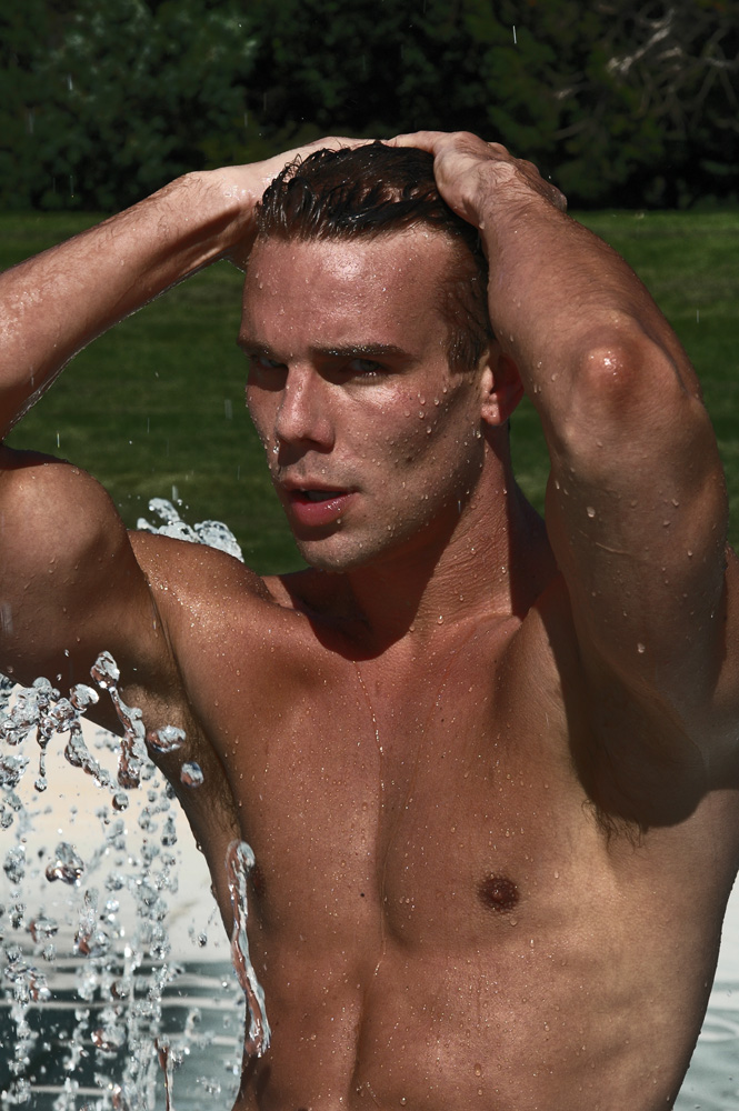Male model photo shoot of Majeston by Mark Stout Photography in In some more water