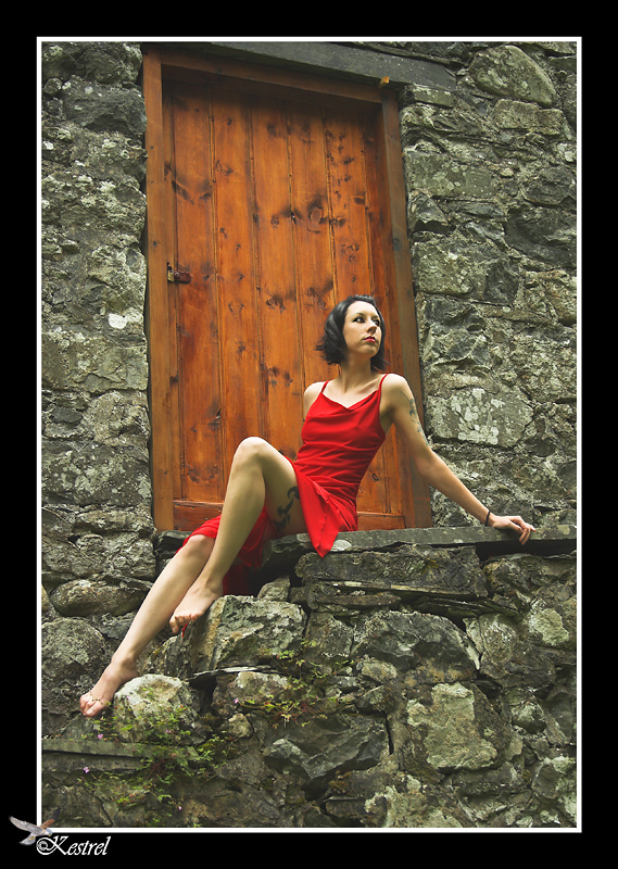 Female model photo shoot of Eva De Laurentiis in Wales, digital art by Kestrel