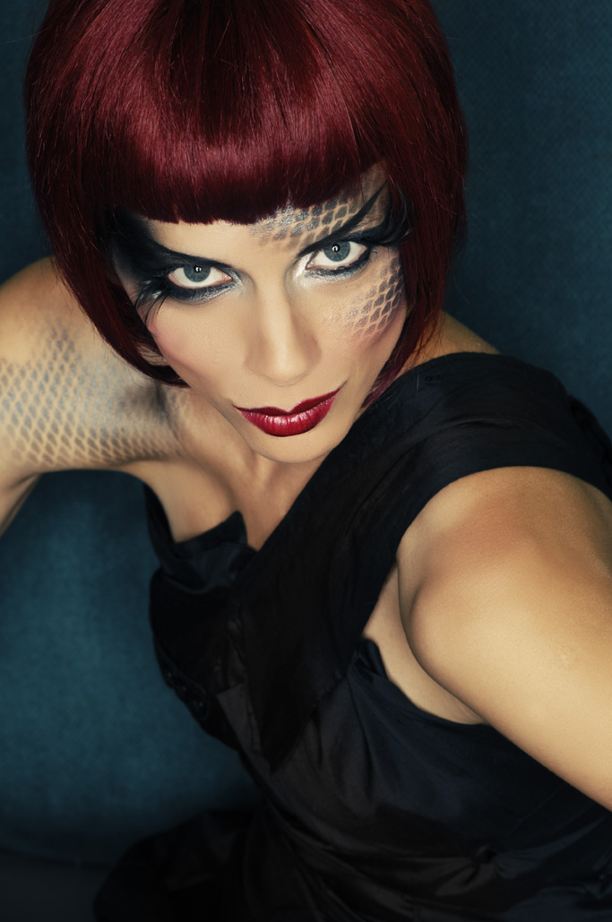 Female model photo shoot of SchockMakeup by Howard Petrella