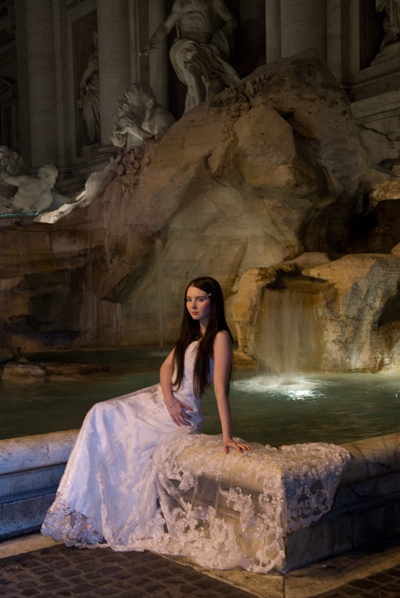 Male model photo shoot of Camera_master in Trevi Fountain  Rome