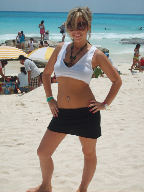Female model photo shoot of Mitzie Drake in Cancun, Mexico