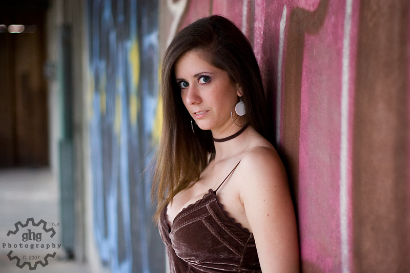 Female model photo shoot of Nicole Catherine by GHG Photography in HomeSlice! Beside my work.