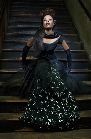 Female model photo shoot of PapuszaCouture and if_u_only_knew by Elizabeth Raab, makeup by StyleEye  Hair Makeup