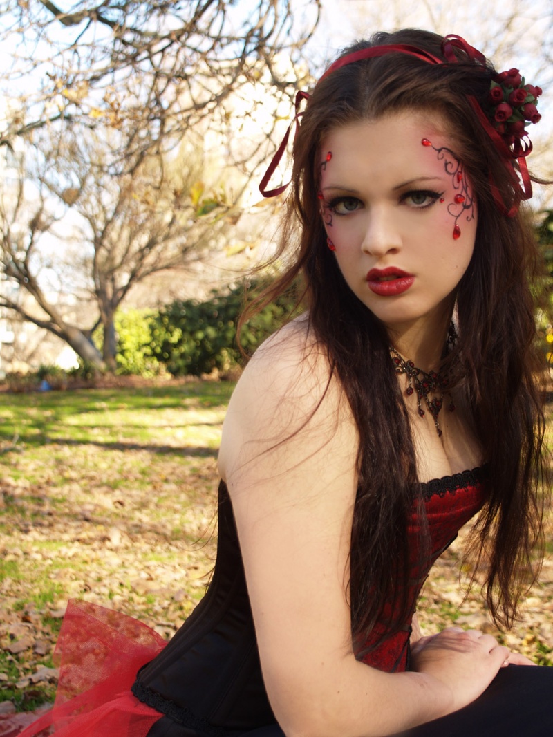 Female model photo shoot of Teagan - HIMstress_666 by Photographique-Noire in Flagstaff Park, Melbourne