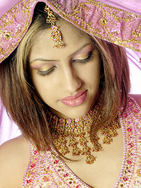 Male and Female model photo shoot of Golden- Images and RABINA S, makeup by Dimple Shah