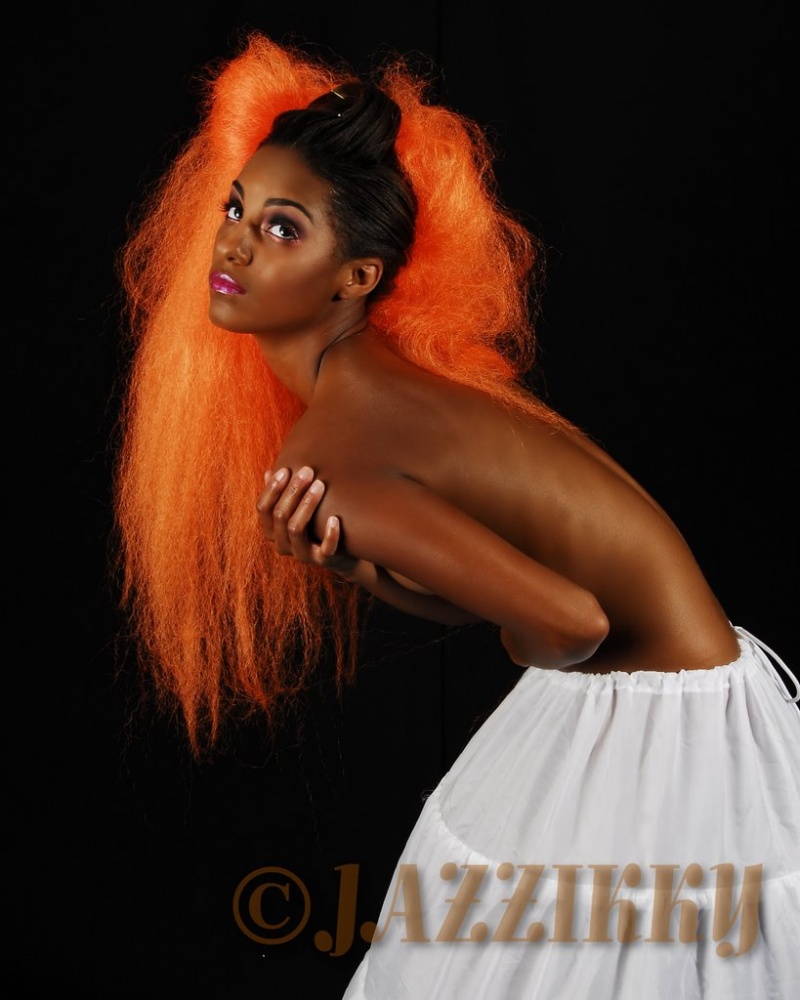 Female model photo shoot of MelindaLarine by JAZZYPHOTOS in Batimore, MD, wardrobe styled by IKKIE, makeup by Marsha Marie