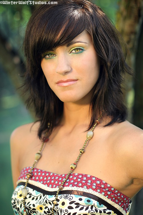 Female model photo shoot of Katy Ann by WinterWolf Studios in Dayton, OH, makeup by Chrissi Barker