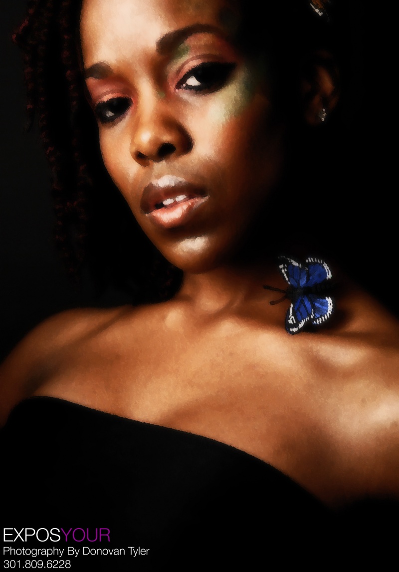 Female model photo shoot of ENBS by Donovan Tyler, makeup by Untamed HeART