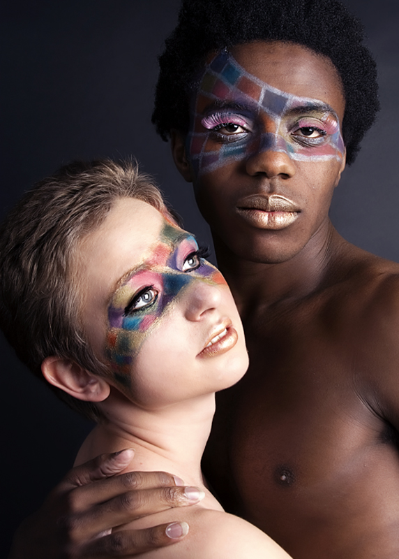 Male and Female model photo shoot of Jaruna and Muse Anya by Webspinner Studios in Chicago