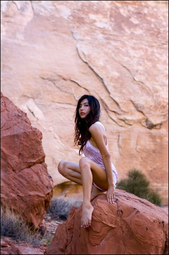 Male model photo shoot of Mark Gomez in Valley of Fire, Nevada