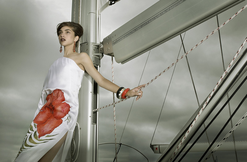 Male model photo shoot of Dale Hodder in on the yacht