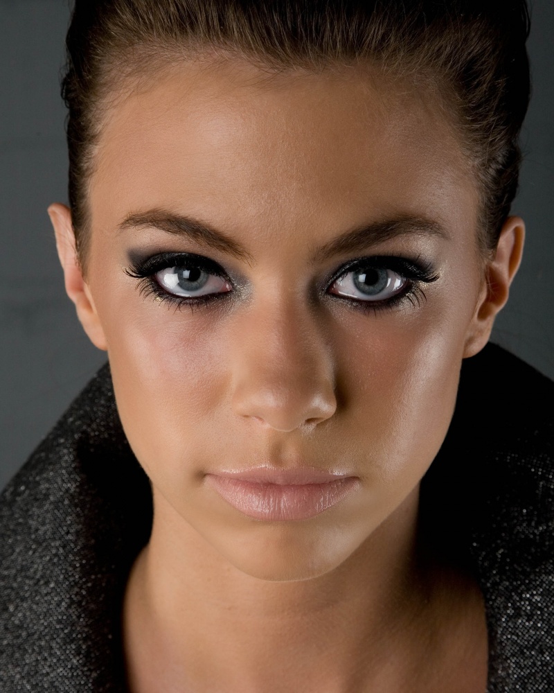 Female model photo shoot of Mishi Make-up by Jen Lines Photography in Santa Barbra Studio