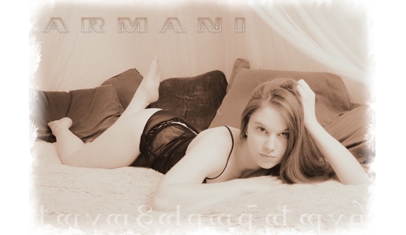 Female model photo shoot of _Armani_