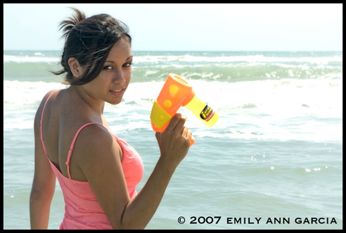 Female model photo shoot of Emily Ann Garcia and Rain R in south padre island