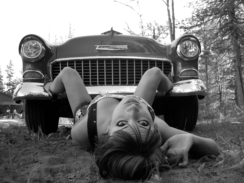 Female model photo shoot of FataleFemmes and Jade xox in Moncton Car Show