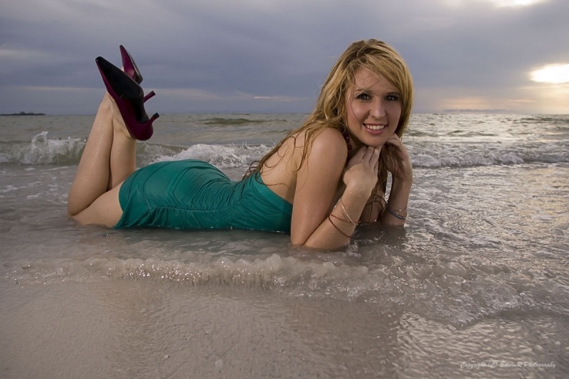 Female model photo shoot of Nina Lynn by EdwinR Photography in Fort DeSoto Beach, FL