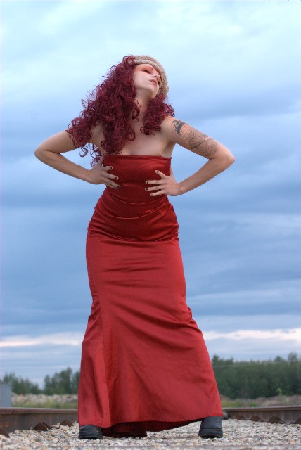Female model photo shoot of Xavery by IronKingSturgeon