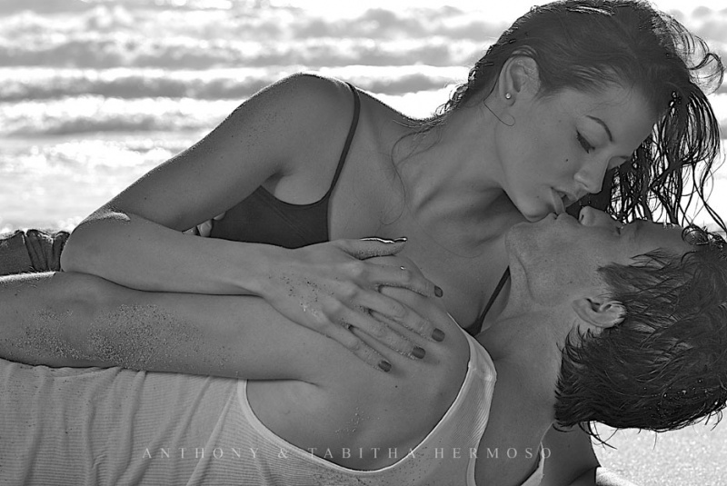 Male and Female model photo shoot of Anthony Hermoso, Josh Bower and Lorali in Marina Beach, California