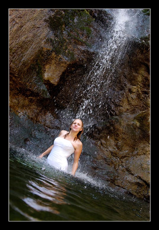 Male and Female model photo shoot of EfrenV and Danika Reign in San Gabriel Mountains