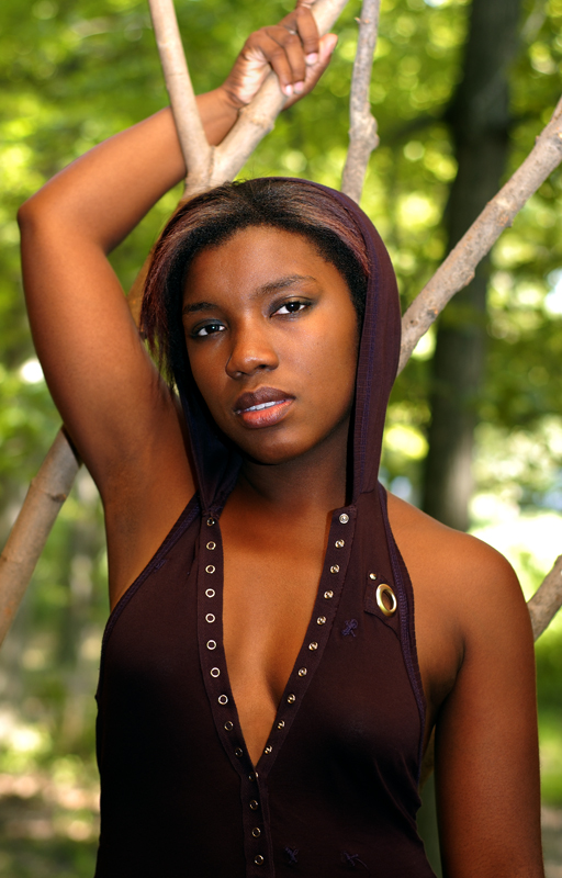 Female model photo shoot of Josephine Shaker by Doug Lowe Photo in Mt. Airy Park (Treehouse)