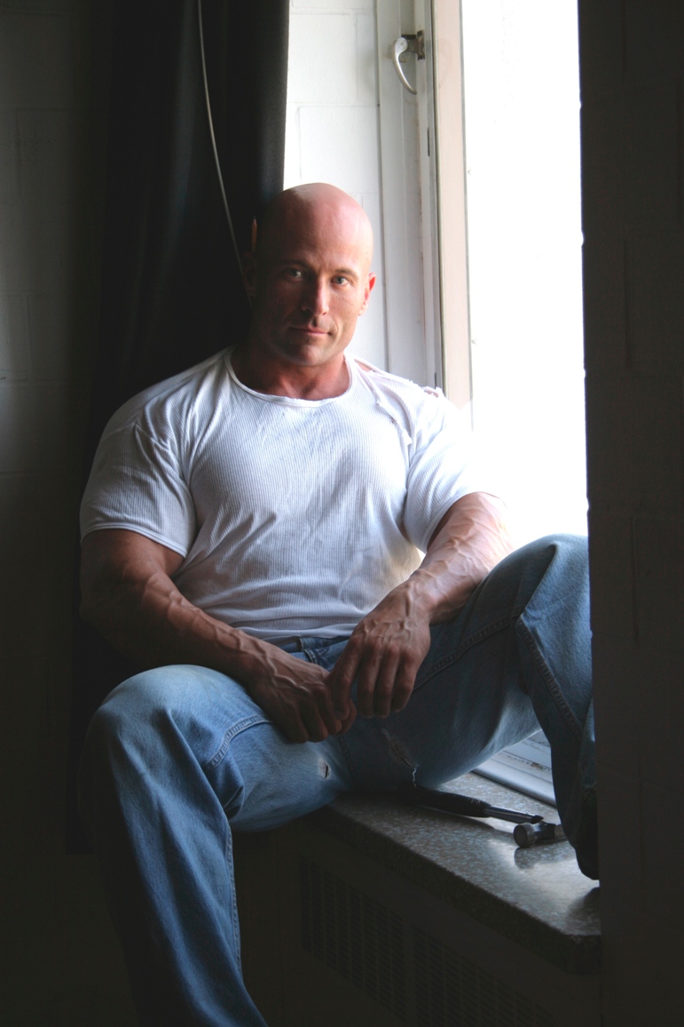 Male model photo shoot of gymwarrior by P  Senecal