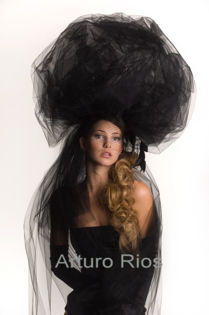 Male model photo shoot of ArturoRios Hat designer in LA