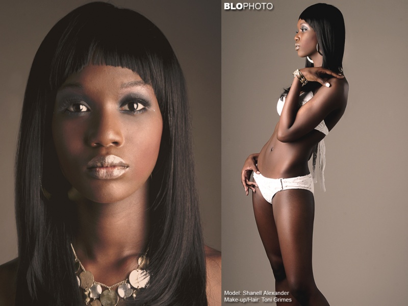Female model photo shoot of Nellie Nichelle by B L O P H O T O in BLOPHOTO studio, makeup by Toni Grimes