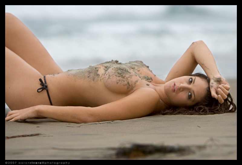 Female model photo shoot of Anastacia T by Aaron Riveroll in Blacks Beach CA