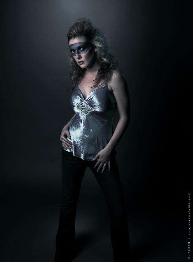 Female model photo shoot of Jessi L by WAR  in Corona, Ca., makeup by Diana Gutierrez