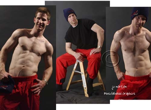 Male model photo shoot of Oli Clay by Musclehead Graphics in winter wonderland