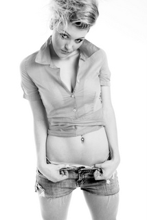Female model photo shoot of kate stroud in studio