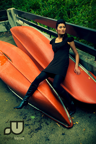 Female model photo shoot of Essense Tong in calgary