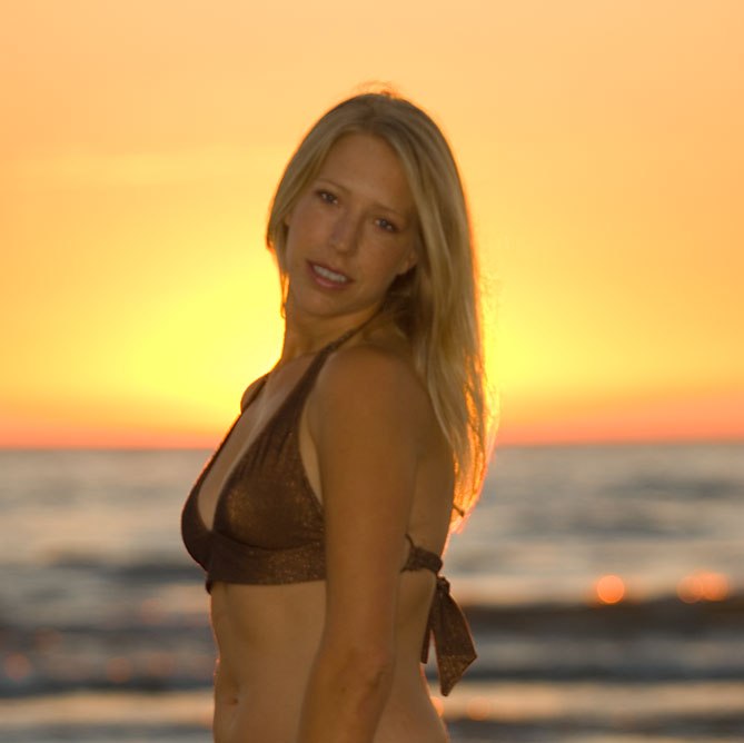 Female model photo shoot of Jennifer L Olson by BTRICKPHOTOGRAPHY in Racine Lakefront Sunrise