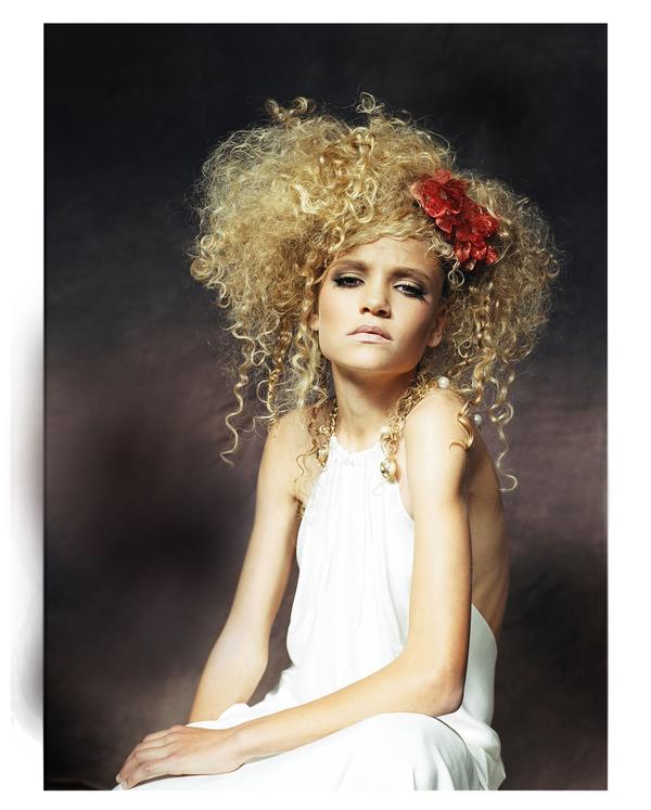 Female model photo shoot of Tokyo Blonde salon