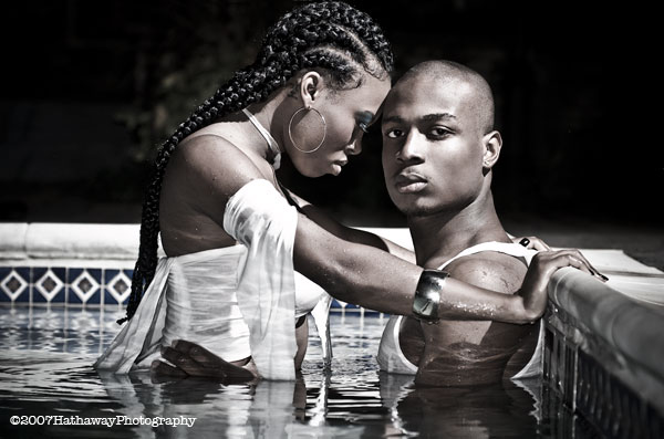 Male and Female model photo shoot of Ugo Uwadie and Raven Lejune by Hathaway in cobb