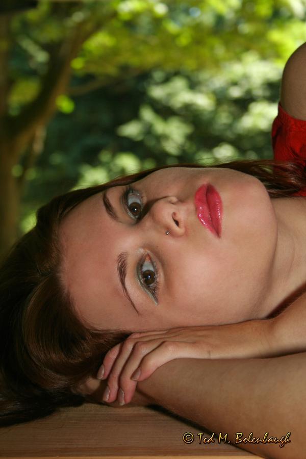Female model photo shoot of Jenya Y by Goldblade Photos in Woodland Park & Zoo, WA