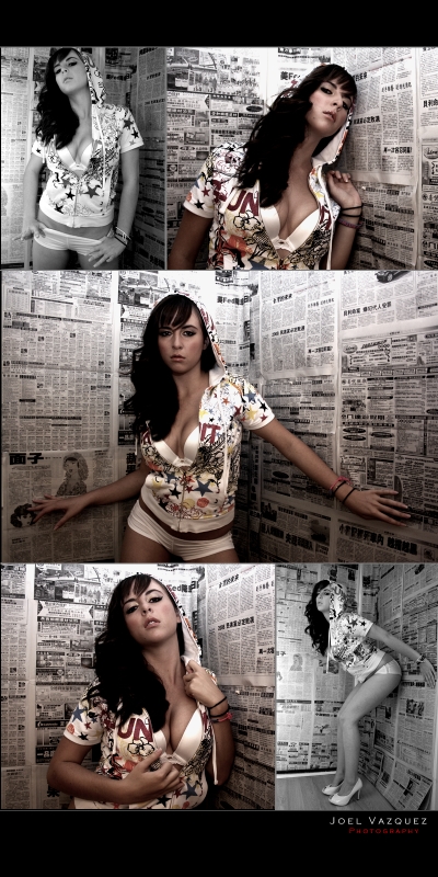 Female model photo shoot of BadAssBrunette by - - J O V A - -