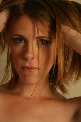 Female model photo shoot of Lauralen by MK Owens in SBR Studios, Chicago, IL