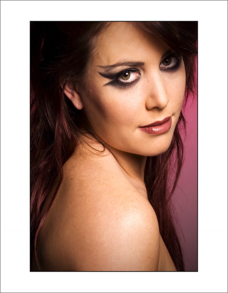 Female model photo shoot of Aimee Swann by Kent Johnson Photograph, makeup by BeautyVicious