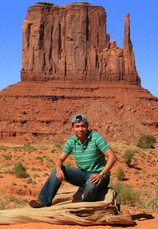 Male model photo shoot of Nack A in Monument Valley, Arizona