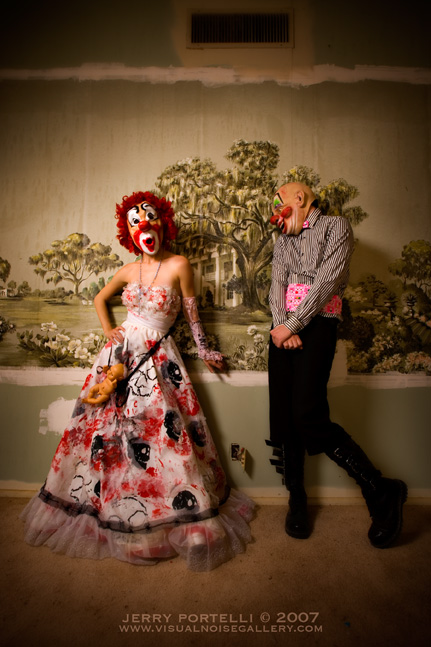 Male and Female model photo shoot of ClownGod, Jonny Angry and Aestival in neither here nor there