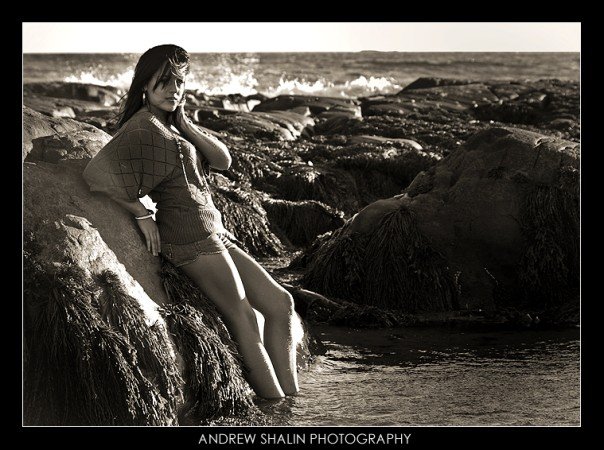 Female model photo shoot of s t e f a n i by Andrew Shalin in Martinique Beach