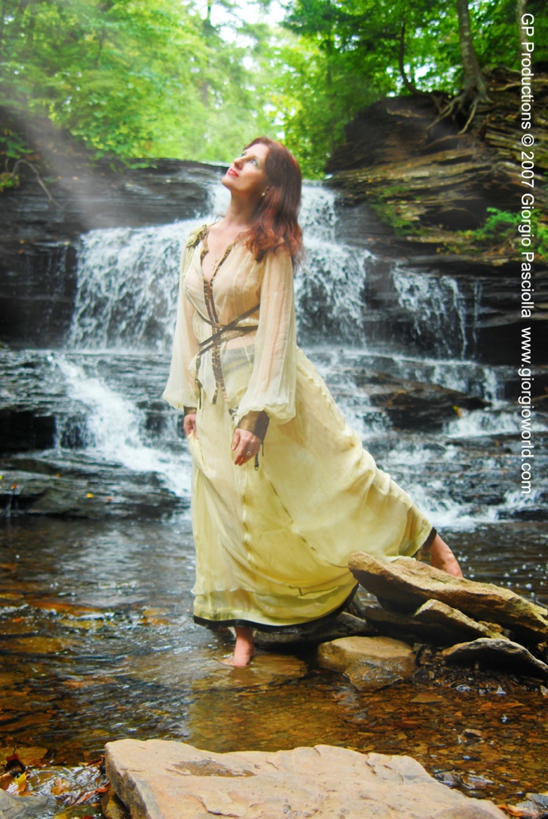 Female model photo shoot of BonnieAdele by Giorgio Pasciolla in NE PA Waterfalls