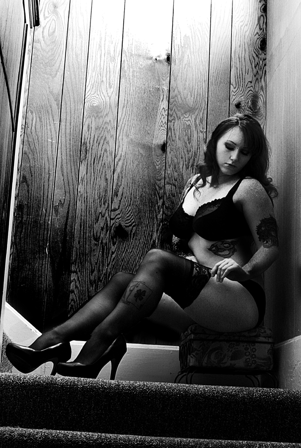 Female model photo shoot of Heather LeStabbityDeath by Kitty Gallanis