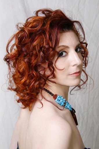 Female model photo shoot of Curly Stylist  by Rob Seguin, makeup by Lotuz Designs