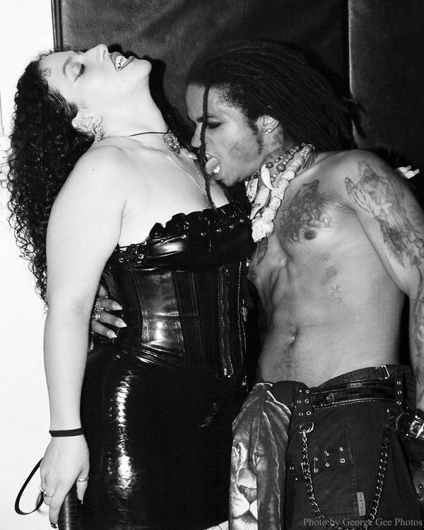 Male and Female model photo shoot of The Prince of Cats and Lady Zombie NYC in Sensual Punishment, NYC
